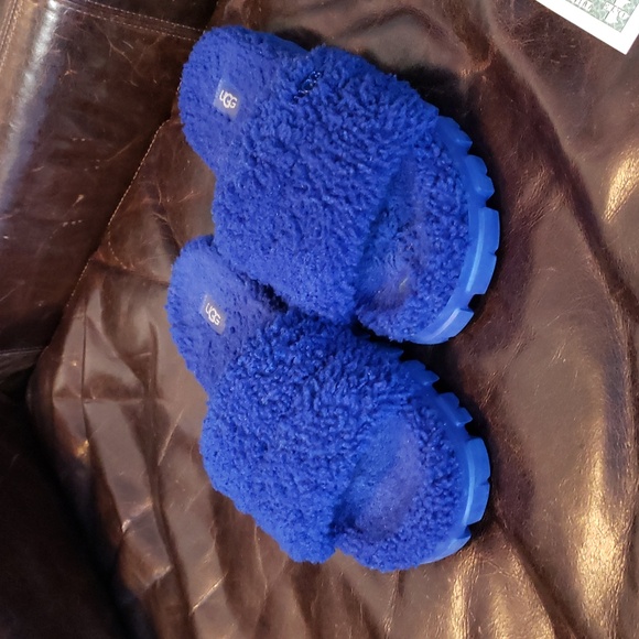 UGG shearling sandal blue Cozette - Picture 2 of 4